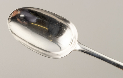 Early Georgian Provincial Rat Tail Hanoverian Britannia Silver Tablespoon - Exeter, Thomas Salter